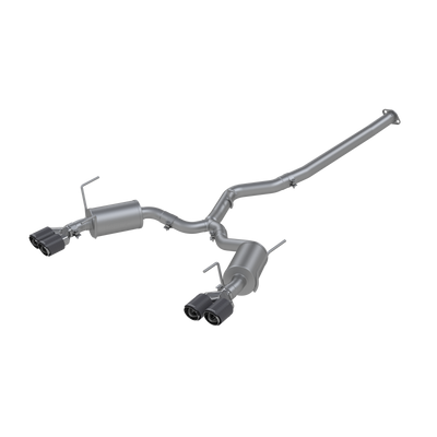 Armor Pro Subaru 3 Inch Cat Back Exhaust System Dual Split Rear-Quad Carbon Fiber Tips For 11-21 Subaru Impreza WRX MBRP