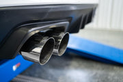 Subaru 2.5 Inch Axle Back Dual Split Rear-Quad Carbon Fiber Tips For 11-21 Subaru Impreza WRX Armor Pro MBRP
