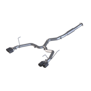 Armor Pro Subaru 3 Inch Cat Back Exhaust System Dual Split Rear-Quad Carbon Fiber Tips For 11-2021 Subaru Impreza WRX 2.0L MBRP