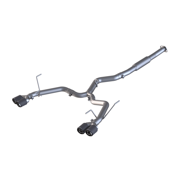 Armor Pro Subaru 3 Inch Cat Back Exhaust System Dual Split Rear-Quad Carbon Fiber Tips For 11-2021 Subaru Impreza WRX 2.0L MBRP