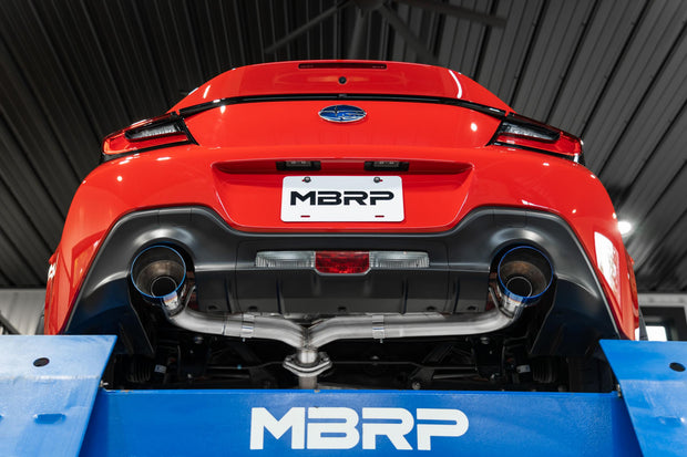 22-Up Subaru BRZ /Toyota GR86 2.4L T304 Stainless Steel 2.5 Inch Axle-Back Dual Split Rear with Carbon Fiber Tips MBRP