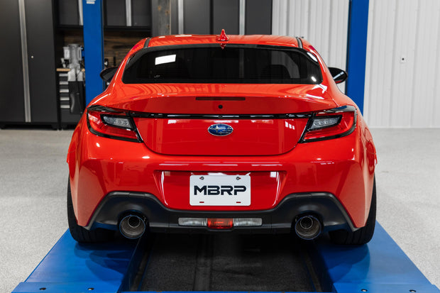 22-Up Subaru BRZ /Toyota GR86 2.4L T304 Stainless Steel 2.5 Inch Axle-Back Dual Split Rear with Carbon Fiber Tips MBRP
