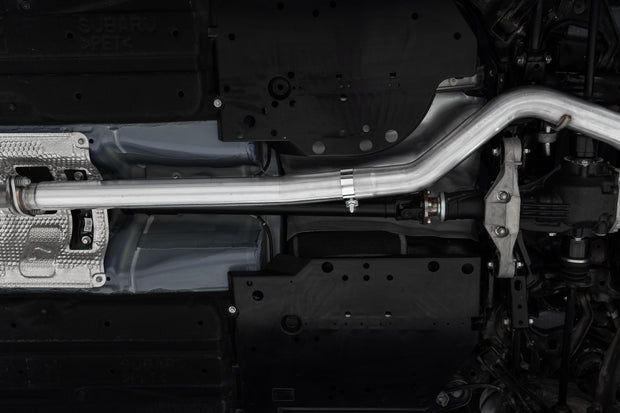 22-Up Subaru WRX 2.4L T304 Stainless Steel 3 Inch Cat-Back Single Rear Exit Carbon Fiber Tip MBRP