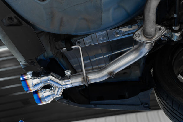 22-Up Subaru WRX 2.4L T304 Stainless Steel 2.5 Inch Axle-back Dual Split Rear Quad BE Tips MBRP