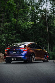 23-Up Honda Civic Type R 2.0L 3 Inch Cat-Back Exhaust System Armor Pro T304 Stainless Steel Triple Center Outlet with Burnt End Tips Active Exhaust MBRP