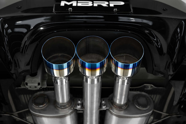 2024-up Acura Integra Type-S 2.0L 3 Inch Cat-Back Exhaust System, Armor Pro T304 Stainless Steel Triple Center Outlet with Burnt End Tips, Active Exhaust, MBRP