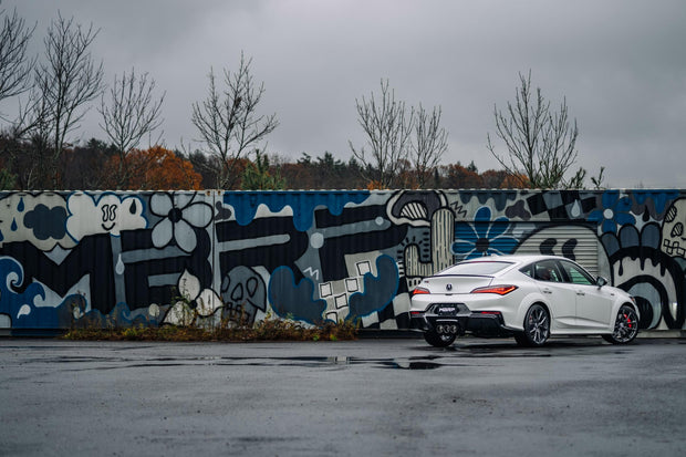 2024-up Acura Integra Type-S 2.0L 3 Inch Cat-Back Exhaust System, Armor Pro T304 Stainless Steel Triple Center Outlet with Burnt End Tips, Active Exhaust, MBRP