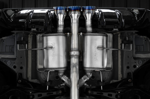 2024-up Acura Integra Type-S 2.0L 3 Inch Cat-Back Exhaust System, Armor Pro T304 Stainless Steel Triple Center Outlet with Burnt End Tips, Active Exhaust, MBRP