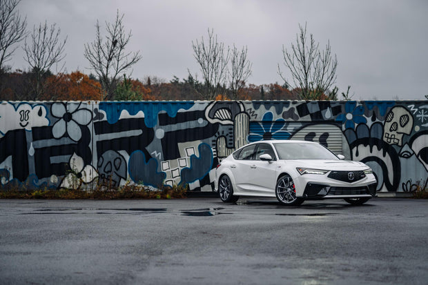 2024-up Acura Integra Type-S 2.0L 3 Inch Cat-Back Exhaust System, Armor Pro T304 Stainless Steel Triple Center Outlet with Carbon Fiber Tips, Active Exhaust, MBRP