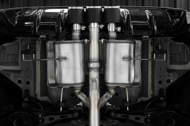 2024-up Acura Integra Type-S 2.0L 3 Inch Cat-Back Exhaust System, Armor Pro T304 Stainless Steel Triple Center Outlet with Carbon Fiber Tips, Active Exhaust, MBRP