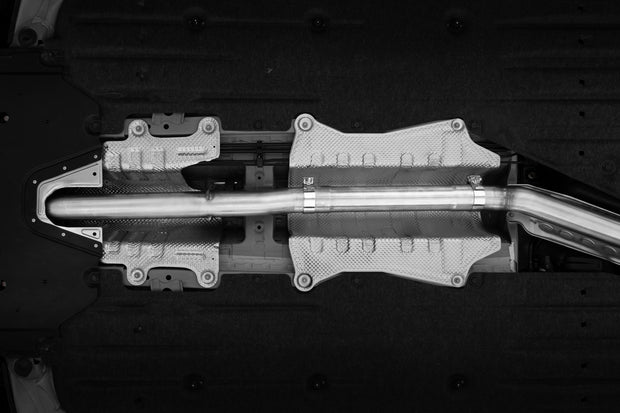 2024-up Acura Integra Type-S 2.0L 3 Inch Cat-Back Exhaust System, Armor Pro T304 Stainless Steel Triple Center Outlet with Carbon Fiber Tips, Active Exhaust, MBRP