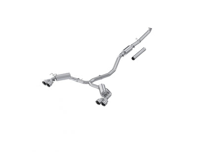 2022-2024 Honda Civic Sport Touring 1.5L Turbo Hatchback Armor Lite 3 Inch Cat-Back 2.5 Inch Dual Split Rear with Quad Polished Tips MBRP