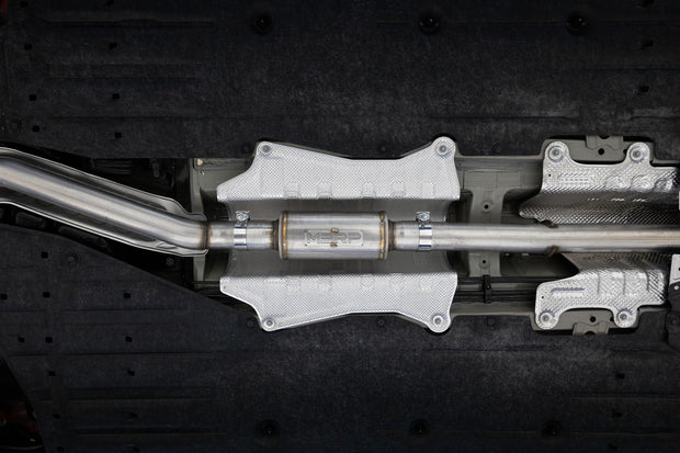 2022-2024 Honda Civic Sport Touring 1.5L Turbo Hatchback Armor Lite 3 Inch Cat-Back 2.5 Inch Dual Split Rear with Quad Polished Tips MBRP