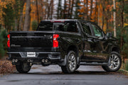 3.0 inch Cat-Back 2.5 inch Dual Split Rear Quad Carbon Fiber Tips 4.0 inch OD Dual Out 19-up Silverado/Sierra 1500 MBRP
