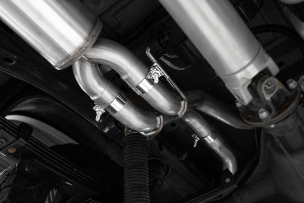 2022-2025 Chevrolet/GMC 1500 Silverado/Sierra ZR2/ ATX4 6.2L Armor Pro T304 Stainless Steel 3 Inch Cat-Back 2.5 Inch Dual Rear Turn Down MBRP