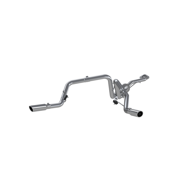 Cat Back Exhaust System Dual Split Side Aluminized Steel For 03-07 Silverado/Sierra 1500 Classic 4.8/5.3L Ext/Crew Cab MBRP