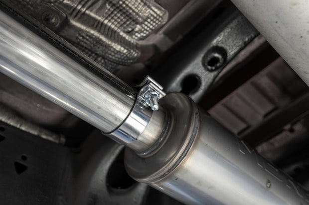 2019-Present Silverado/Sierra 1500 2.7L Black-Coated Aluminized Steel 3 Inch Cat-Back Single Side Exit Armor BLK MBRP