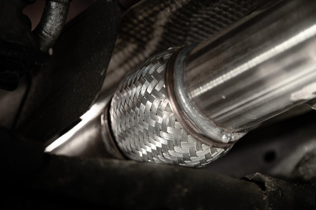 2019-up Silverado/Sierra 1500 2.7L Armor Lite Aluminized Steel 3 Inch Cat-Back, 2.5 Inch Dual Split Rear Exit MBRP