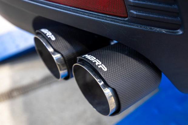 21-Present Chevrolet/GMC Tahoe/Yukon 3 Inch Cat Back Dual Split Rear Exhaust System, Armor Pro T304SS with Quad Carbon Fiber Tips MBRP