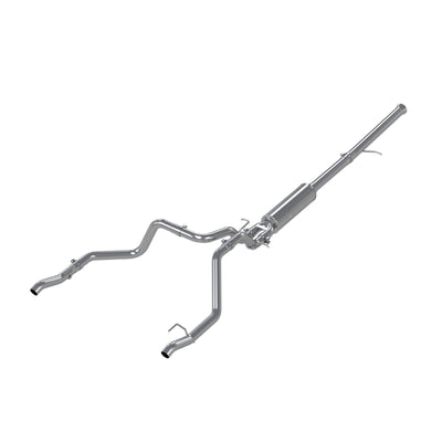 2.5 Inch Cat Back Exhaust System For 19-up Silverado/Sierra 1500 6.2L, 2022 Silverado LTD/ Sierra Limited 6.2L Dual Rear 304 Stainless Steel MBRP