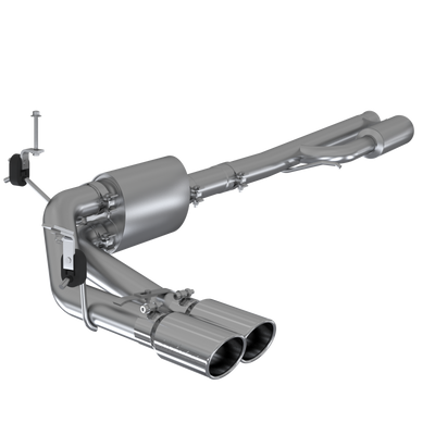 3 Inch Cat Back Exhaust System Pre-Axle Dual Side Exit T304 Stainless Steel For 19-Up Silverado/Sierra 1500 4.3L, 5.3L, 2022 Silverado LTD/ Sierra Limited 5.3L MBRP