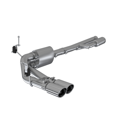 3 Inch Cat Back Exhaust System Pre-Axle Dual Outlet Aluminized Steel For 19-Up Silverado/Sierra 1500, 2022 Silverado LTD/ Sierra Limited 5.3L MBRP