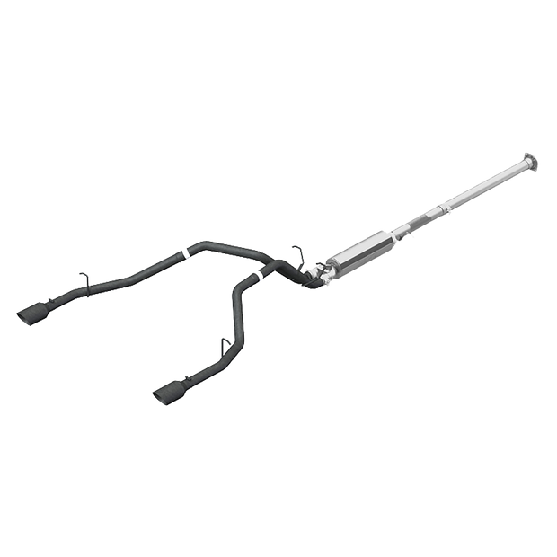 Cat Back Exhaust System Dual Split Rear Black Coated For 19-24 RAM Hemi 1500 5.7L Crew/Quad Cab MBRP