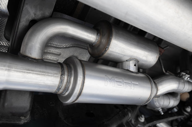 2025 Ram 1500 3.0L SST SO Armor Lite 3 inch Cat-back 2.5 Inch Dual Split Rear Exhaust with Polished Tips MBRP