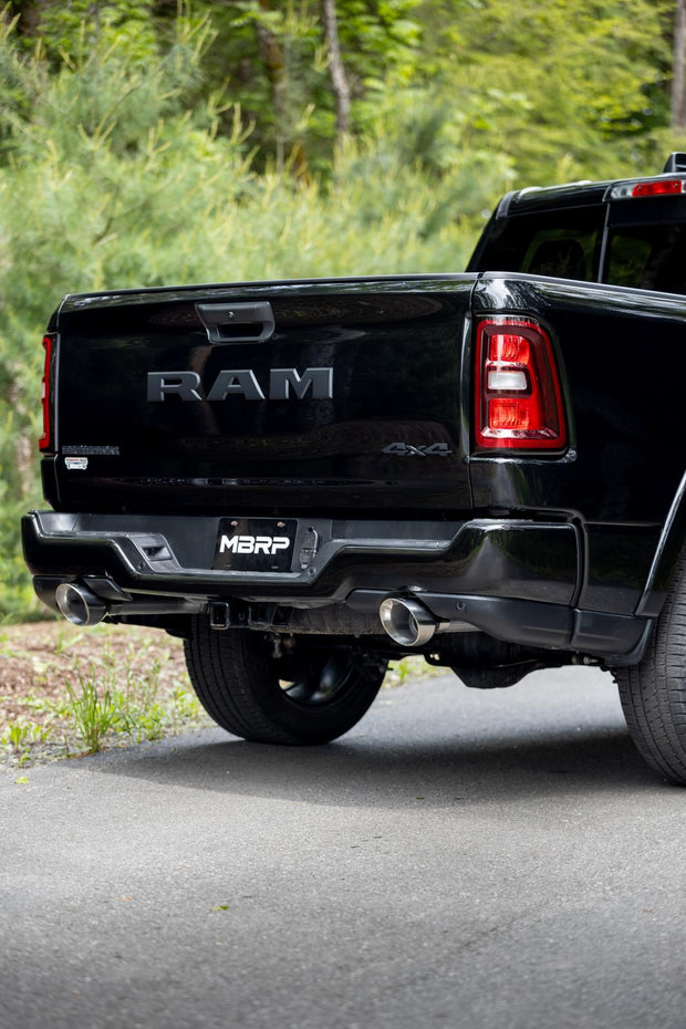 2025 Ram 1500 3.0L SST SO Armor Lite 3 inch Cat-back 2.5 Inch Dual Split Rear Exhaust with Polished Tips MBRP