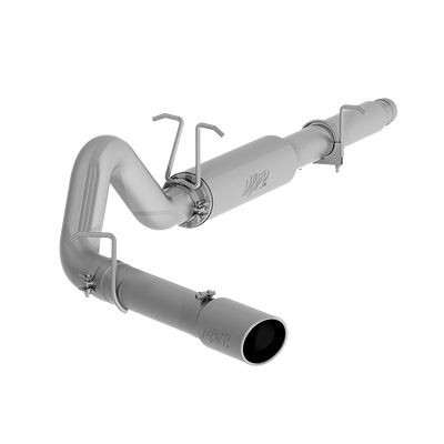 Cat Back Exhaust System 4 Inch Single Side Exit 5 Inch OD Tip Included Aluminized Steel For 99-04 Ford F-250/350 V-10 MBRP