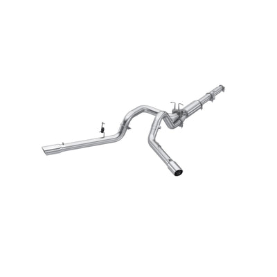 Cat Back Exhaust System 4 Inch Dual Split Side Aluminized Steel For 99-04 Ford F-250/350 V-10 MBRP