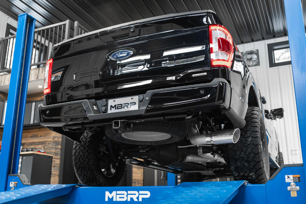 21-Up Ford F-150 4 Inch Cat Back Single Side Race Version Aluminized Steel Exhaust System MBRP