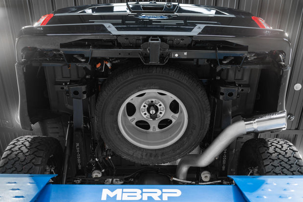 21-Up Ford F-150 4 Inch Cat Back Single Side Race Version Black Coated- Aluminized Steel Exhaust System MBRP
