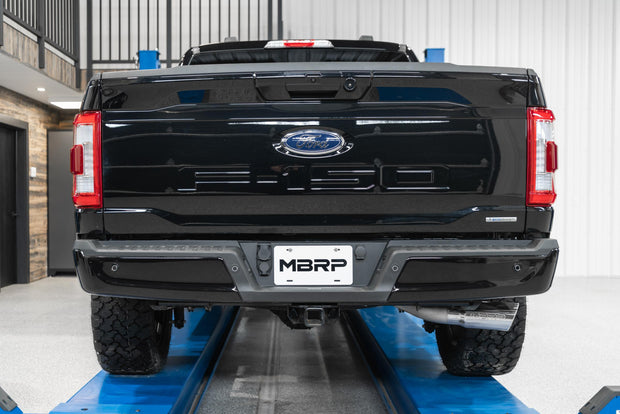 21-Up Ford F-150 4 Inch Cat Back Single Side Race Version Black Coated- Aluminized Steel Exhaust System MBRP