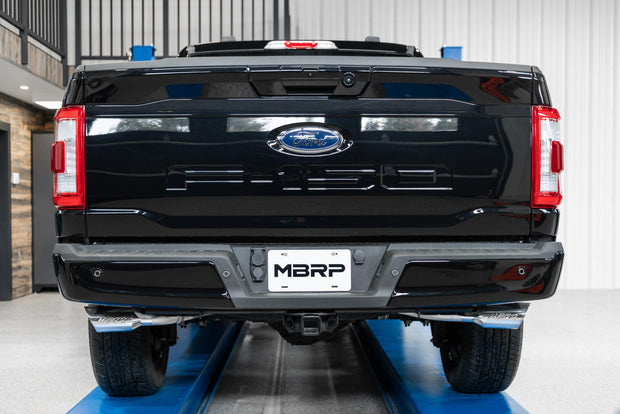 21-Up Ford F-150 Aluminized Steel 3 Inch Cat-Back 2.5 Inch Dual Split Side Exhaust System MBRP