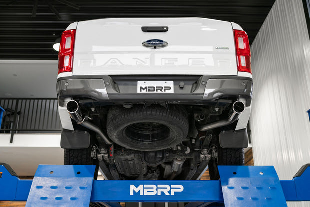 Ford 3 Inch Cat Back Exhaust System Dual Split Rear Exit For 19-23 Ford Ranger EcoBoost 2.3L MBRP