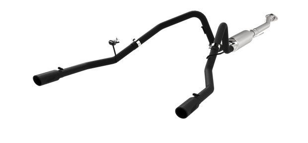 2.5 Inch Cat Back Exhaust System Dual Rear Exit For 11-14 Ford F-150 V6 EcoBoost Black Coated MBRP