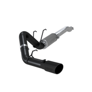 Ford 4 Inch Exhaust Resonator Back Single Side Exit Armor BLK For 17-Up Ford F250/F350 MBRP