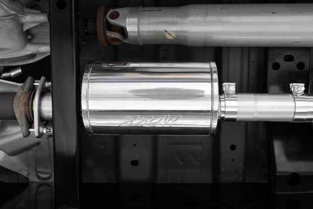 3 Inch Cat Back Exhaust System Pre-Axle Dual Outlet Black Coated Street Version For 15-20 Ford F-150 MBRP