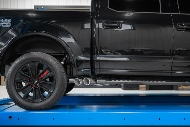 3 Inch Cat Back Exhaust System Pre-Axle Dual Outlet Black Coated Street Version For 15-20 Ford F-150 MBRP