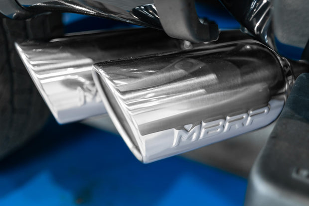 3 Inch Cat Back Exhaust System Pre-Axle Dual Outlet Black Coated Street Version For 15-20 Ford F-150 MBRP