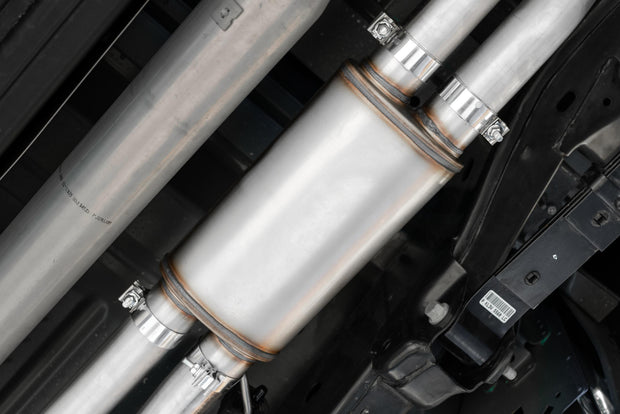 3 Inch Exhaust Resonator Back Dual Rear Exit T409 Stainless Steel For 17-20 Ford F-150 Raptor 3.5L EcoBoost MBRP