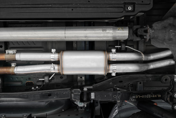 3 Inch Exhaust Resonator Back Dual Rear Exit T409 Stainless Steel For 17-20 Ford F-150 Raptor 3.5L EcoBoost MBRP