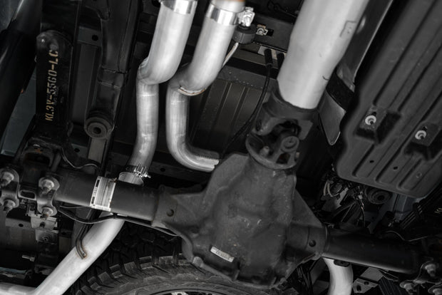 3 Inch Exhaust Resonator Back Dual Rear Exit T409 Stainless Steel For 17-20 Ford F-150 Raptor 3.5L EcoBoost MBRP