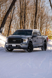 2021-Up Ford F-150 Tremor and 2022-Up Ford F-150 Black-Coated Aluminized Steel 3 Inch Cat-Back Dual Rear Exit Armor BLK Series MBRP