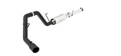Cat Back Exhaust System Single Side Black Aluminized Steel For 09-21 Toyota Tundra 5.7L, EC-Std. and SB/Crew Cab/Short Bed MBRP