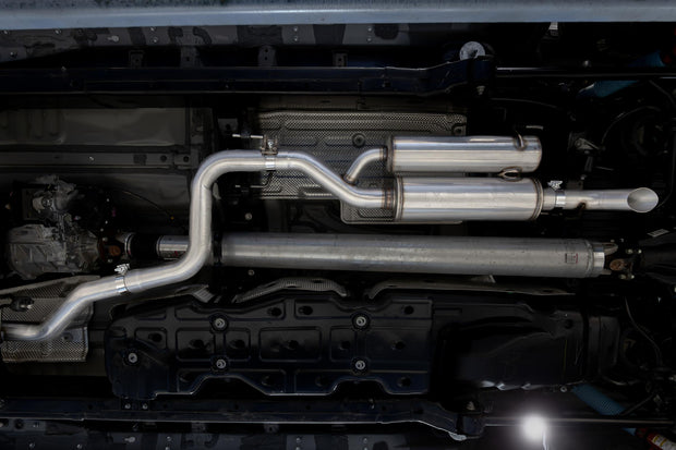 2024-Up Toyota Tacoma 2.4L Armor Pro 3-Inch Cat-Back Pre-Axle Turn Down, MBRP