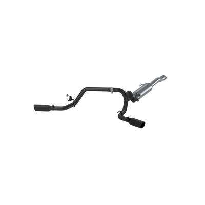 Toyota 3 Inch Cat Back Exhaust System For 16-23 Toyota Tacoma 3.5L Dual Split Side Armor BLK Series MBRP