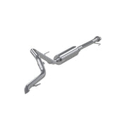 03-24 Toyota 4Runner 11-16 Toyota Land Cruiser Prado Armor Pro T304 Stainless Steel 2.5 Inch Cat-Back High Clearance Turn Down Single Rear Exit MBRP Exhaust System