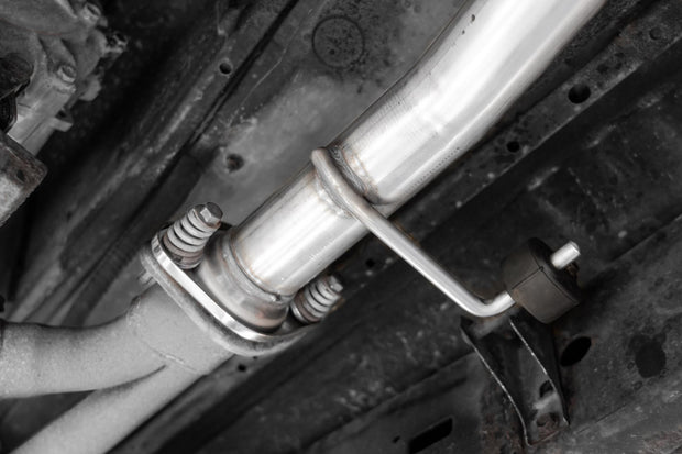 03-24 Toyota 4Runner 11-16 Toyota Land Cruiser Prado Armor Pro T304 Stainless Steel 2.5 Inch Cat-Back High Clearance Turn Down Single Rear Exit MBRP Exhaust System